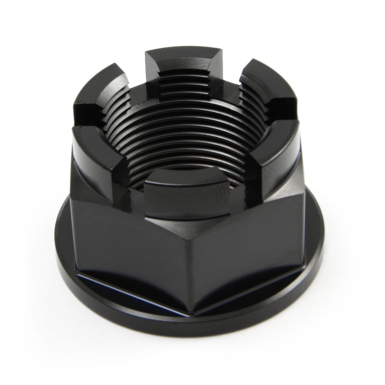 Titanium Flanged Axle Nut M24x(1.50mm) Castellated Rear Wheel