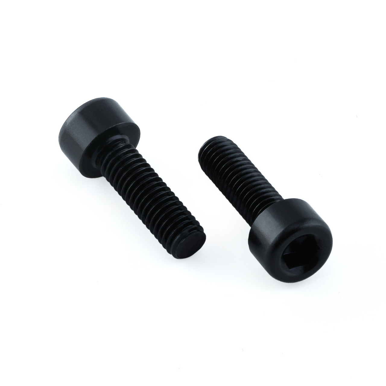 Gold, ultra lightweight set of bolts for bicycle bottle cages