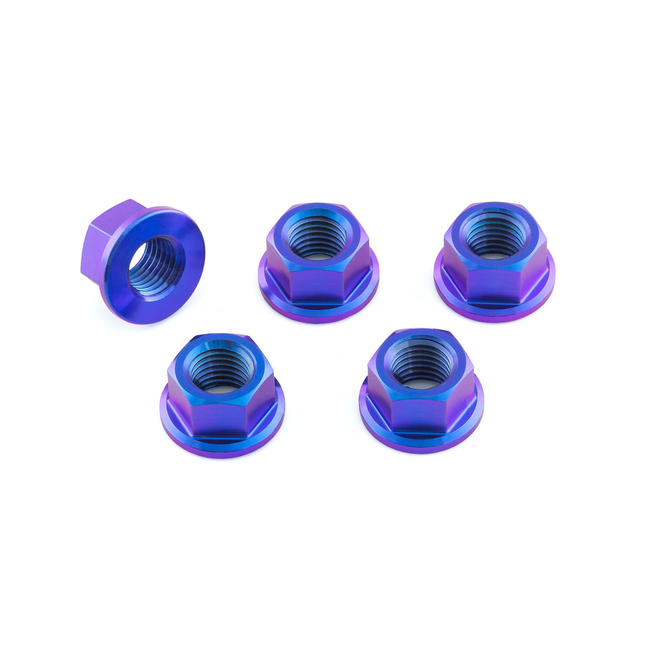 Titanium Sprocket Nuts M10x(1.25mm) Pack x5 | Pro-Bolt