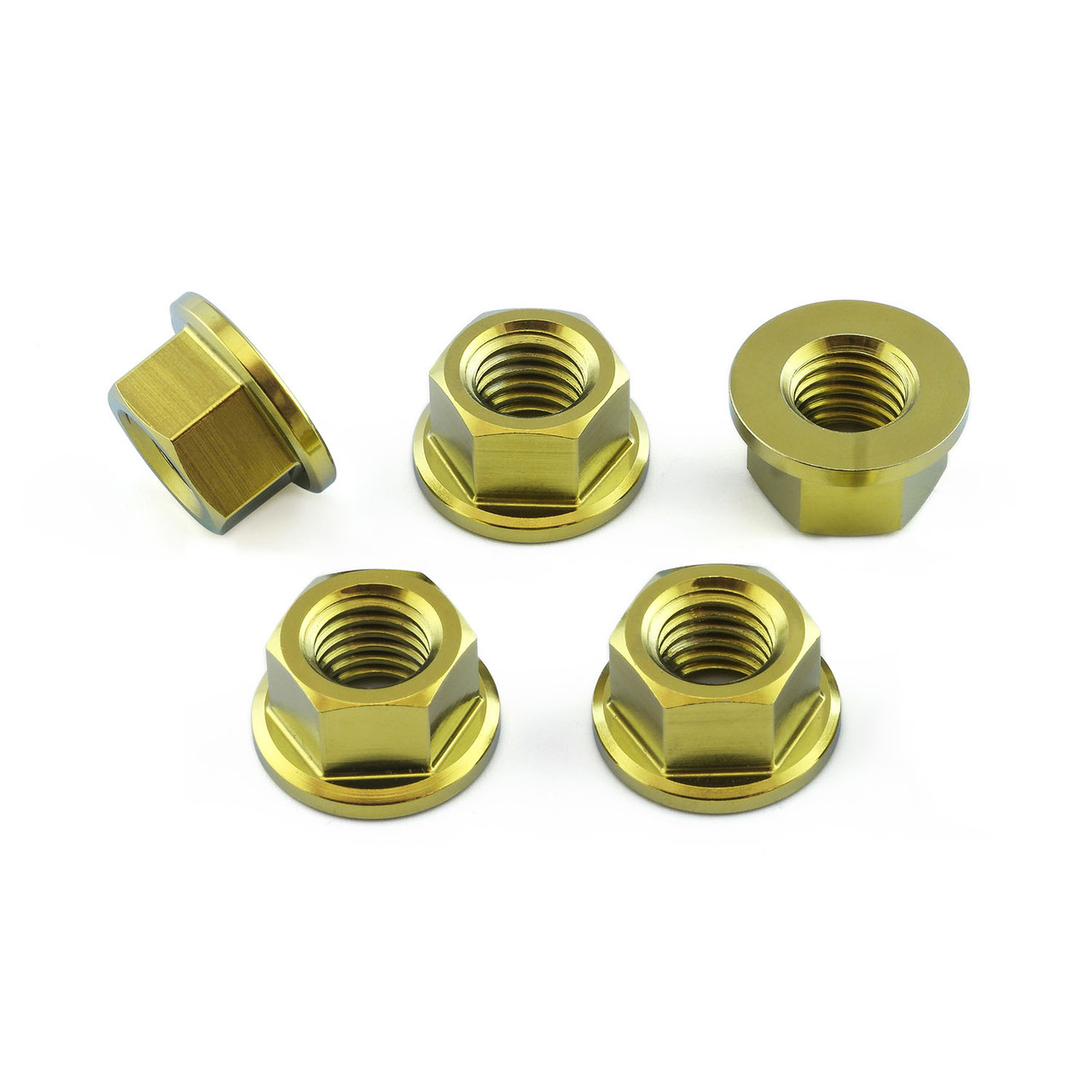 Titanium Sprocket Nuts M10x(1.50mm) Pack x5 | Pro-Bolt
