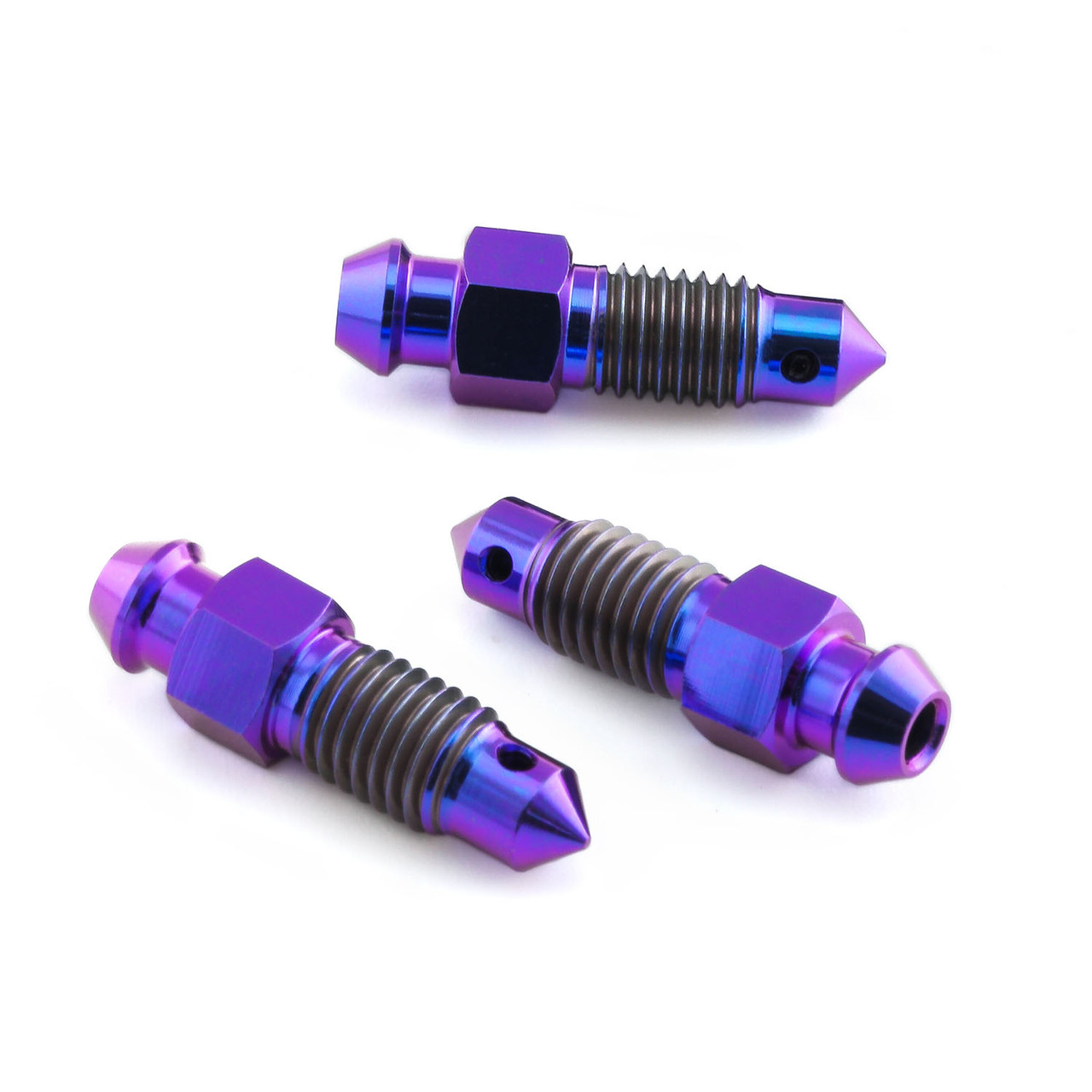Titanium Bleed Nipple M7x(1.00mm) Front Brake Caliper Pack x3