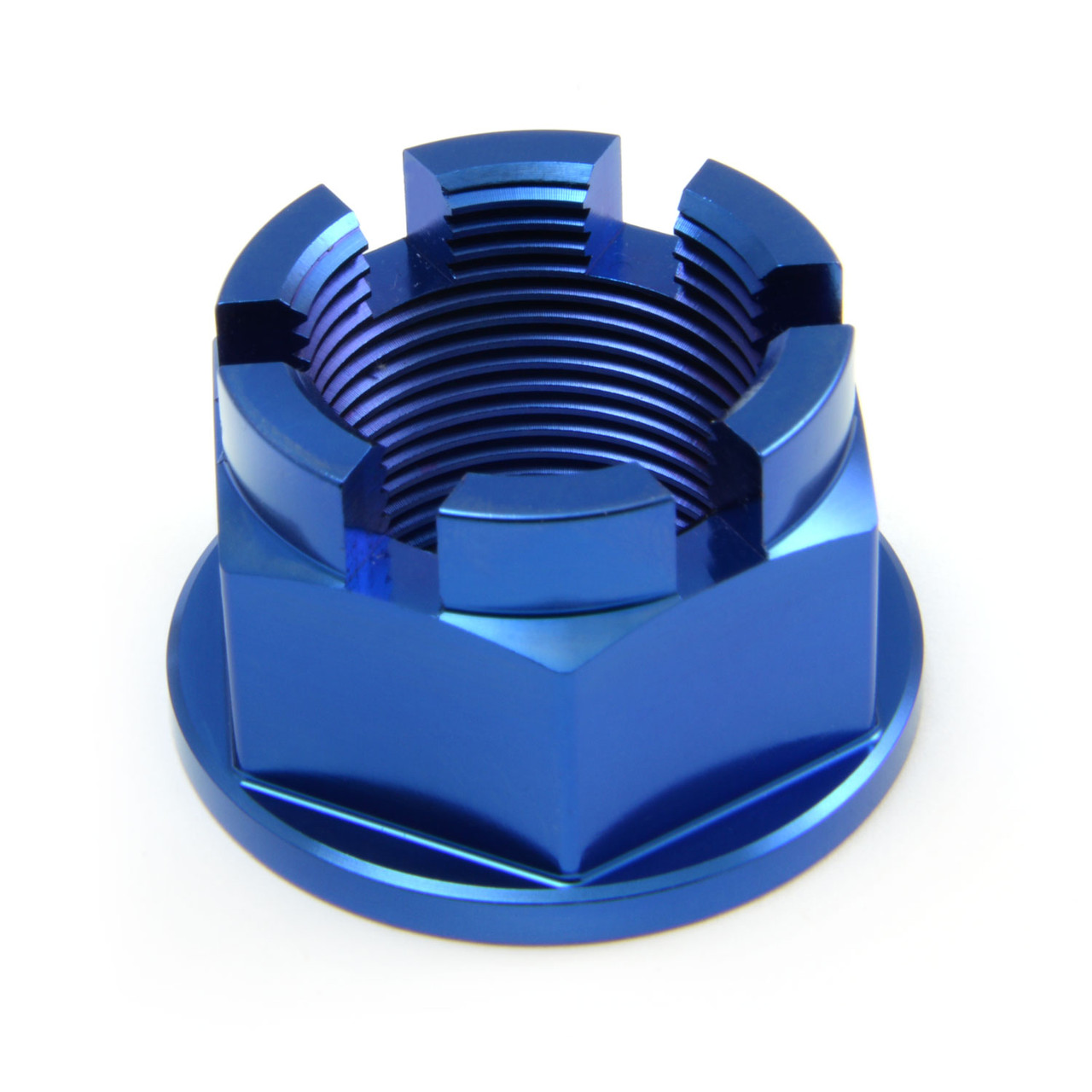 Titanium Flanged Axle Nut M24x(1.50mm) Castellated Rear Wheel