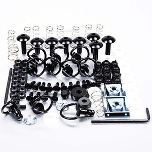 Aluminium Fairing Kit Ducati 748-916- 996-998 Quick Release D-Ring Black