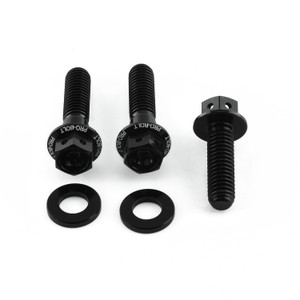 Aluminium Brake & Clutch Lever Perch Pinch Bolt Kit Race Spec Etched Black