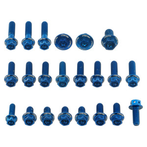 Aluminium Bodywork Bolt Kit Honda CRF125F Race Spec Etched Blue