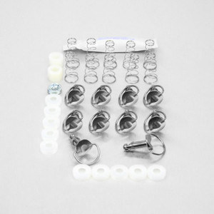 Stainless Steel Quick Release D-Ring 19mm Pack x10