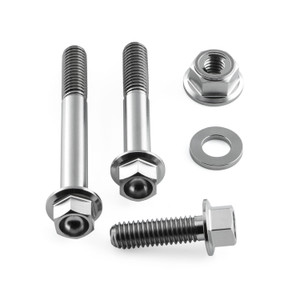 Titanium Chain Guard & Rail Husqvarna FE 350 Flanged Hex