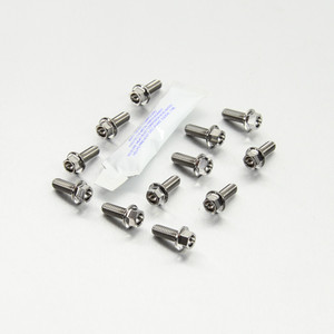 Titanium Disc Bolt M6x16mm Flanged Hex Pack x12