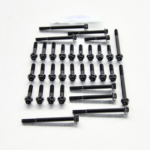 Aluminium Engine Kit Kawasaki KLV1000 Race Spec Etched Black