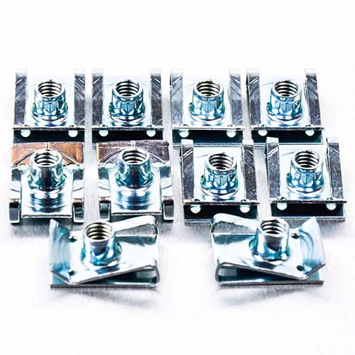 M6 Zinc Coated Steel Slide On Chimney Nut M23 x 16.1 x 9 Pack x10