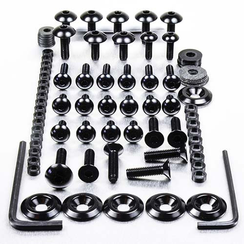 Aluminium Fairing Kit Kawasaki ZX-6R Ninja 95-99 Black