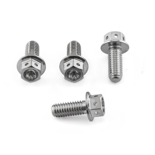 Stainless Steel Disc Bolts Rear M6x15mm Pack x4 Race Spec