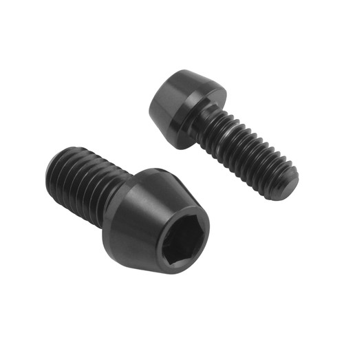 Titanium ABS Sensor Mount Bolt Kit Front & Rear Black