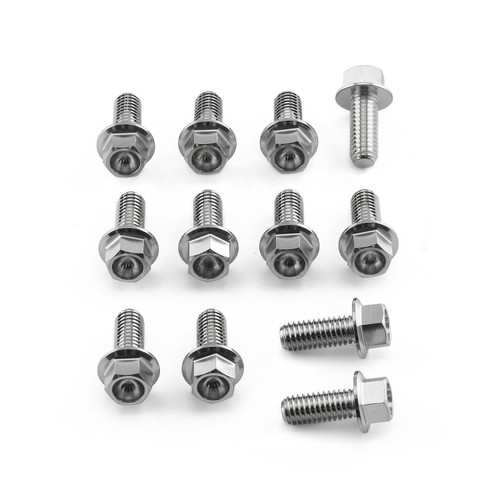 Stainless Steel Disc Bolt Flanged Hex M6 x 15mm Pack x 12