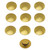 Aluminium Button Insert M10 (Fits 8mm AK) Pack x10 Gold