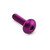 Aluminium Dome Head Bolt M5x(0.80mm)x20mm Purple