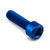 Aluminium Socket Cap Bolt M6x(1.00mm)x20mm Blue