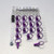 Aluminium Quick Release Stud 17mm D-Ring Pack x17 Purple