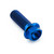 Titanium Flanged Hex Head Bolt M10x(1.50mm)x30mm Blue