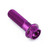 Aluminium Flanged Hex Head Bolt M10x(1.25mm)x35mm Race Spec Etched Purple