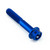 Aluminium Flanged Hex Head Bolt M5x(0.80mm)x30mm Race Spec Etched Blue