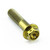 Titanium Flanged Hex Head Bolt M8x(1.25mm)x35mm Race Spec Gold