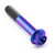 Titanium Flanged Hex Head Bolt M8x(1.25mm)x50mm Race Spec Purple Haze
