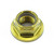 Titanium Flanged Nylon Nut M10x(1.25mm) Gold