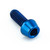 Titanium Socket Cap Bolt M4x(0.70mm)x10mm Blue