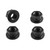 Titanium Sprocket Nuts M8x(1.25mm) Drilled Pack x4 Black