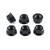 Titanium Sprocket Nuts M8x(1.25mm) Pack x6 Black
