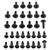 Aluminium Fairing Kit Yamaha YZF1000 R1 Quick Release Allen Key 02-03 Black