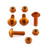 Aluminium Screen Kit 4 Bolt with Nylock Nuts Orange