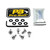 Aluminium Screen Kit 6 Bolt Silver