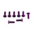 Aluminium Screen Kit (4mm Italian Bikes) 8 Bolt Purple