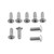 Aluminium Screen Kit (4mm Italian Bikes) 9 Bolts Silver