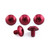 Aluminium Exhaust Heat Shield Mount Bolt Kit Red
