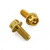 Aluminium Rear Brake Line Clip Mount Bolt Kit Race Spec Gold