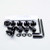 Aluminium Mudguard & Hugger Bolt Kit Black