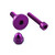 Aluminium Reservoir Mount Bolt Kit Clutch Purple