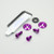 Aluminium Chain Guard & Rear Hugger Bolt Kit Purple