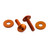 Aluminium Fuel Tank Mount Bolt Kit Orange