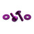 Aluminium Fuel Tank Mount Bolt Kit Purple