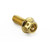 Stainless Steel Flanged Hex Head Bolt M6x(1.00mm)x15mm Race Spec Gold