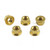 Stainless Steel Sprocket Nut M8x(1.25mm) Pack x5 Gold