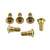 Stainless Steel Disc Bolt To Fit Suzuki M8x22mm Pack x6 Gold