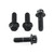 Stainless Steel Heel Plate Bolt Kit Race Spec Black