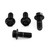 Stainless Steel Pillion Footrest Hanger Bolt Kit Black