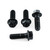 Stainless Steel Pillion Footrest Hanger Bolt Kit Black