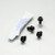Stainless Steel Radiator Guard Mount Bolt Kit Black